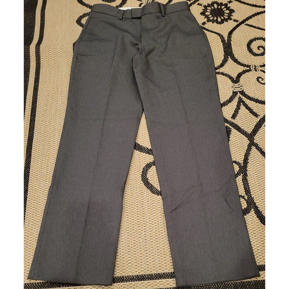 MICHAEL BRANDON Size 32 x 32 Dress Pants Charcoal Pinstripe Wrinkle Resist